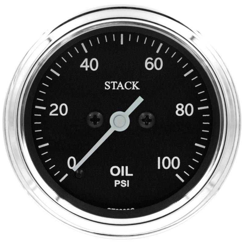Autometer Stack 52mm 0-100 PSI 1/8in NPTF Male Pro Stepper Motor Oil Pressure Gauge – Classic