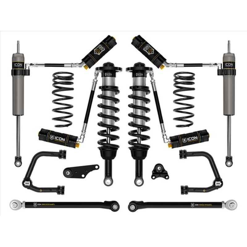 ICON 24+ Toyota Tacoma 1.25-3in Lift Stage 8 Suspension System Tubular UCA w/ Rear Springs
