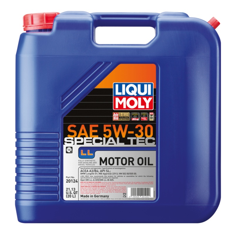 LIQUI MOLY 20L Special Tec LL Motor Oil 5W-30
