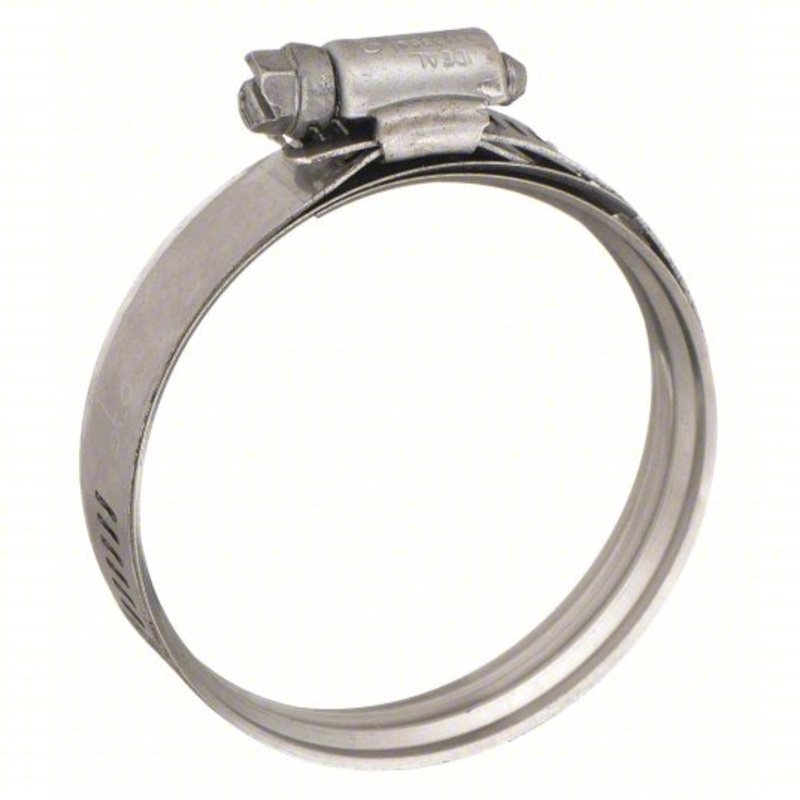 Murray Constant Tension Turbo Seal Clamp.  300 Series Stainless Screw.  Dual spring action with Dual Bead Shield .  2.5″-3.38″ SAE #44 size