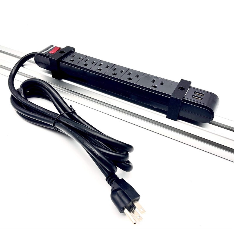 6 Outlet Sim Rig Mounted Power Strip