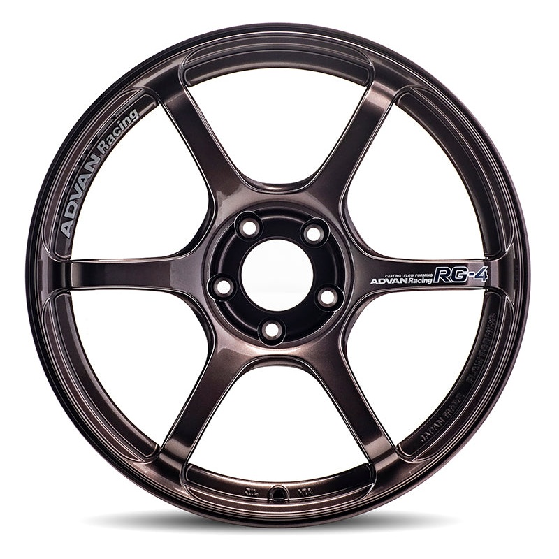Advan RG-4 18×7 +41 4-100 Racing Copper Bronze Wheel