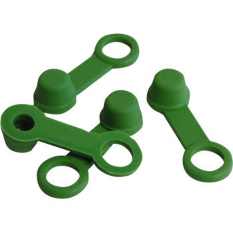 Brake Bleeder Caps – Green – 4-Pack by Helix