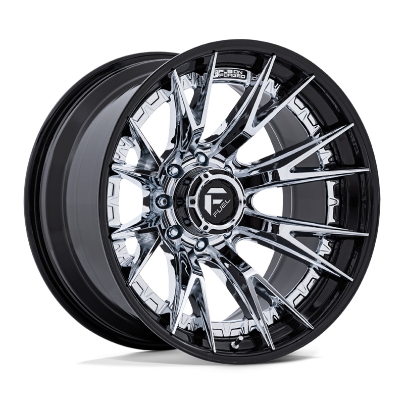 Fuel Wheels FC402 Catalyst 20″ 8×165.1 Chrome With Gloss Black Lip