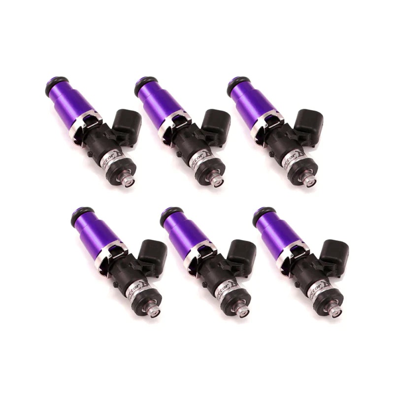 Injector Dynamics ID2600-XDS, for R32, R33, R34 / RB26. 11mm (blue) adapter tops. Denso lower. Set of 6.