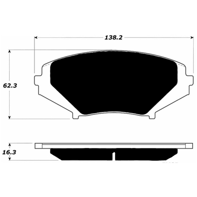 Porterfield Brake Pads for 2008 MAZDA RX 8