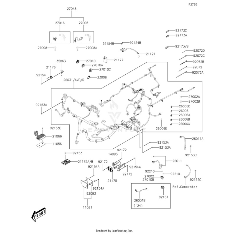 Wire-Lead,Battery,Earth by Kawasaki