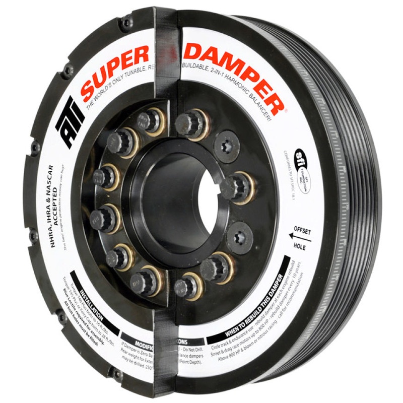 ATI Damper – 7.425in – Steel – 6 Grv – Duramax – 06-10 – LBZ & LMM – Ext Bal – 3 Ring – Diesel