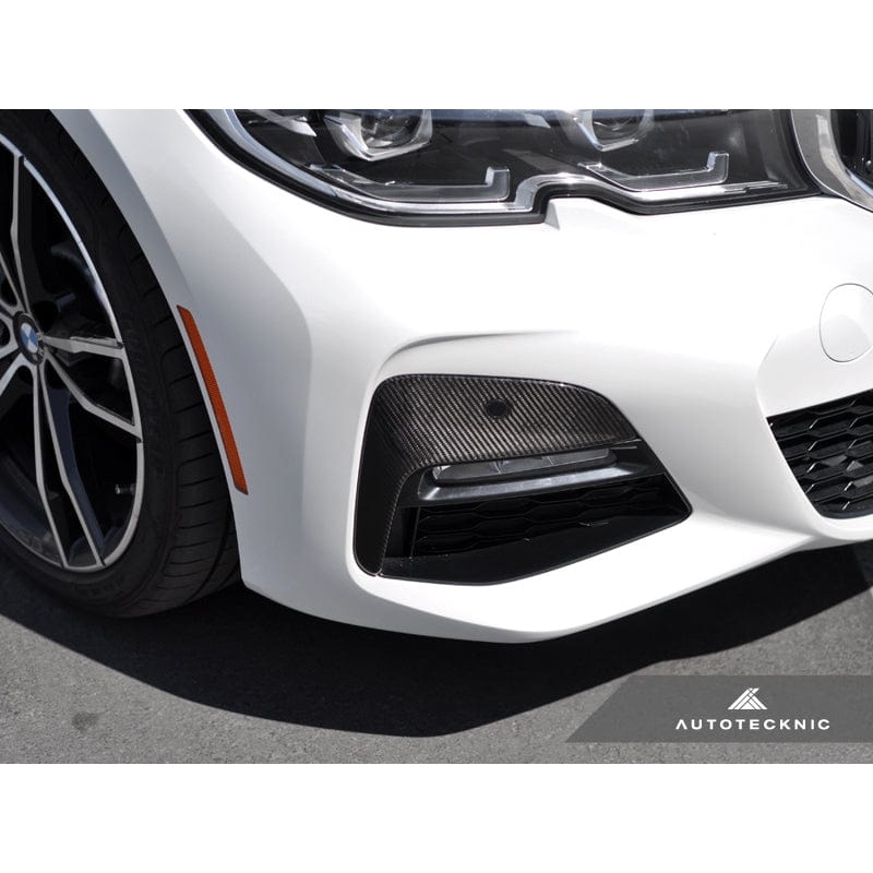 AutoTecknic Dry Carbon Front Bumper Trim – G20 330I M-Sport Pre-LCI