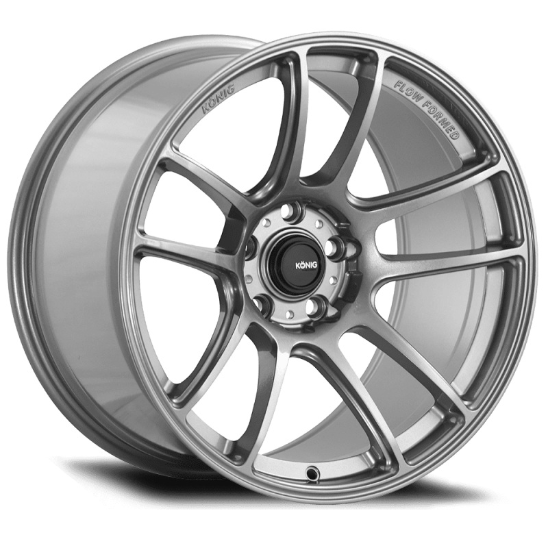 Konig Heliogram 18X9.5 5X120 ET35 Titanium Metallic Knurled Bead Flow Formed
