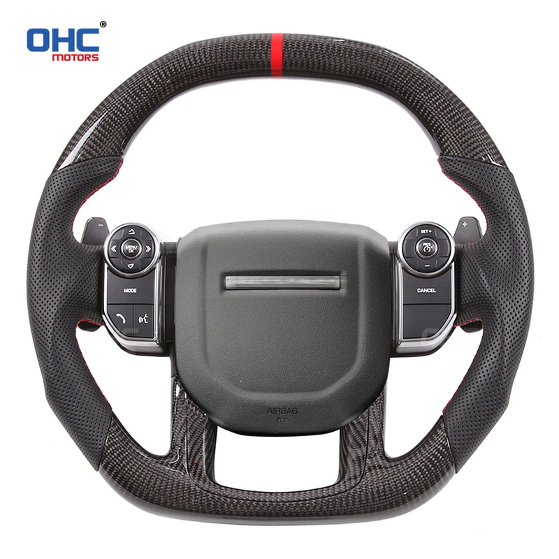 OHC Motors Carbon Fiber Steering Wheel for Land Rover Range Rover Sport Vogue 2018+