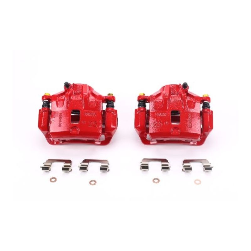Power Stop 04-05 Hyundai Sonata Front Red Calipers w/Brackets – Pair