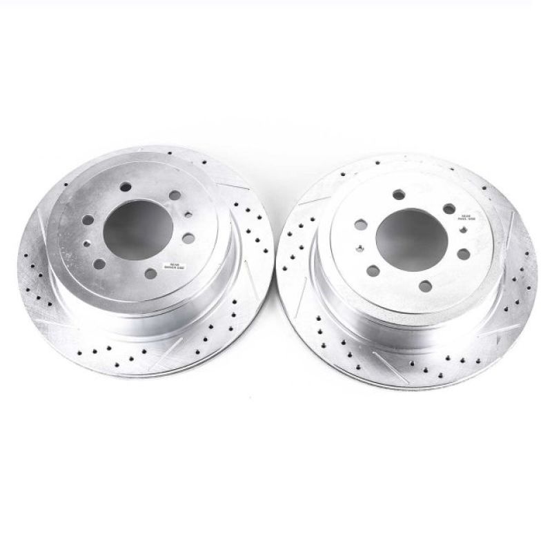 Power Stop 04-11 Ford F-150 Rear Evolution Drilled & Slotted Rotors – Pair