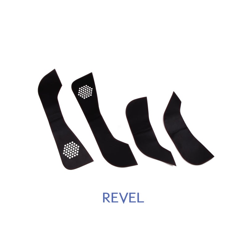 Revel GT Design Kick Panel Cover (Red Stitch) 16-19 Tesla Model 3 – 4 Pieces
