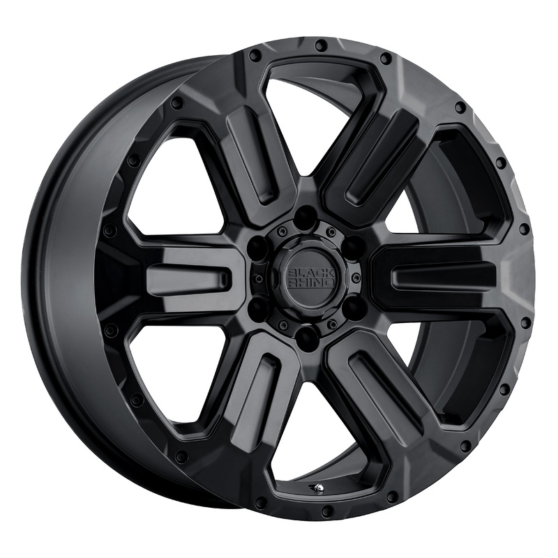 17×8.5 Black Rhino Wanaka Matte Black