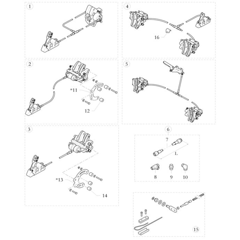 9. 40.3292.00 Birel Brake Line Fitting Straight