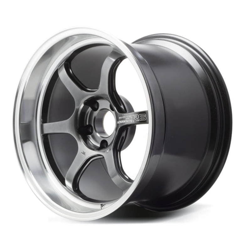 Advan Racing R6 Wheel – 18×7.5 +44 | 5×112 | Machining & Racing Hyper Black