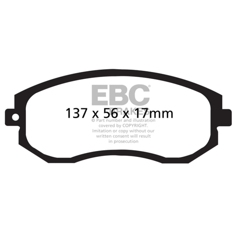 EBC 12+ Scion FR-S 2 Redstuff Front Brake Pads