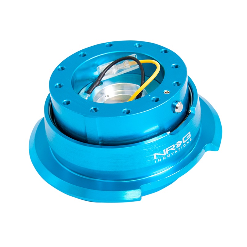 NRG Gen 2.8 New Blue/New Blue Ring Steering Wheel Quick Release