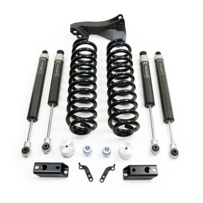 ReadyLift 2.5″ Coil Spring Front Lift Kit w/Falcon 1.1 Monotube Shocks Front/Rear 2017-2019 Ford Super Duty Diesel 4WD