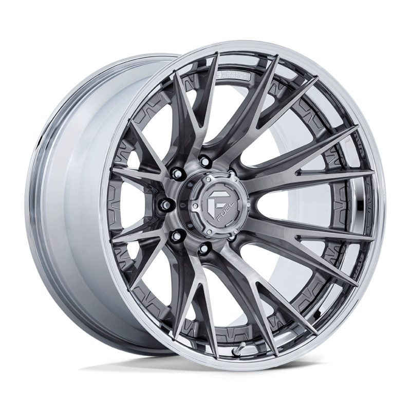 Fuel Wheels FC402 Catalyst 22″ 8×165.1 Platinum With Chrome Lip