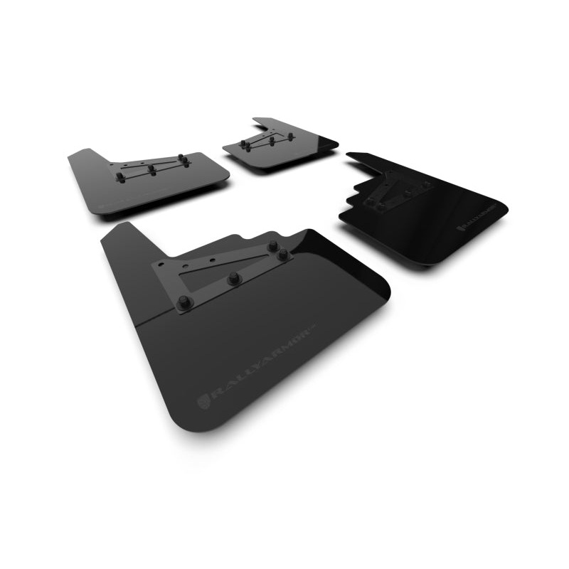 Rally Armor 21-25 Ford F-150 (Excl. Raptor) Black UR Mud Flap w/Metallic Black Logo