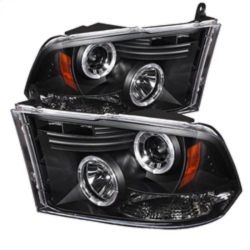 Spyder Dodge Ram 1500 09-14 10-14 Projector Headlights Halogen- LED Halo LED – Blk PRO-YD-DR09-HL-BK