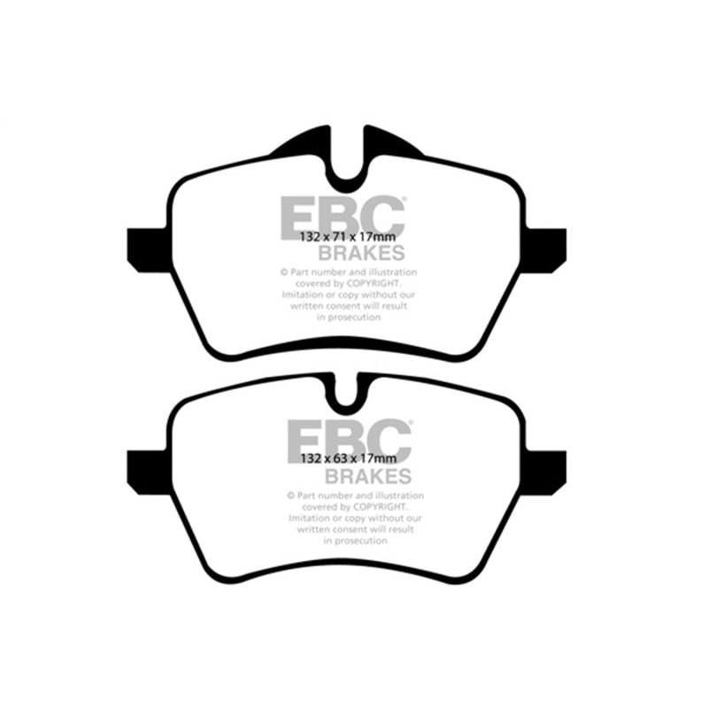 EBC 07-14 Mini Hardtop 1.6 Turbo Cooper S Redstuff Front Brake Pads