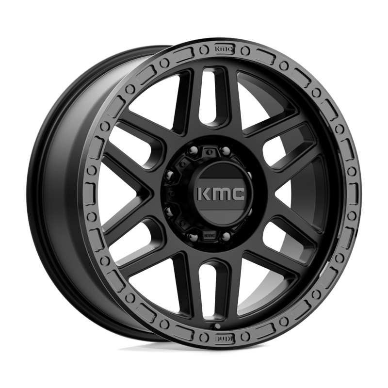 KMC Wheels KM544 Mesa 17″ 8×165.1 Satin Black With Gloss Black Lip