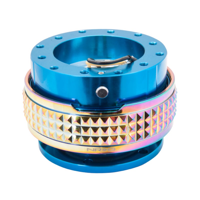 NRG Quick Release Kit – Pyramid Edition – Blue Body / Neochrome Pyramid Ring