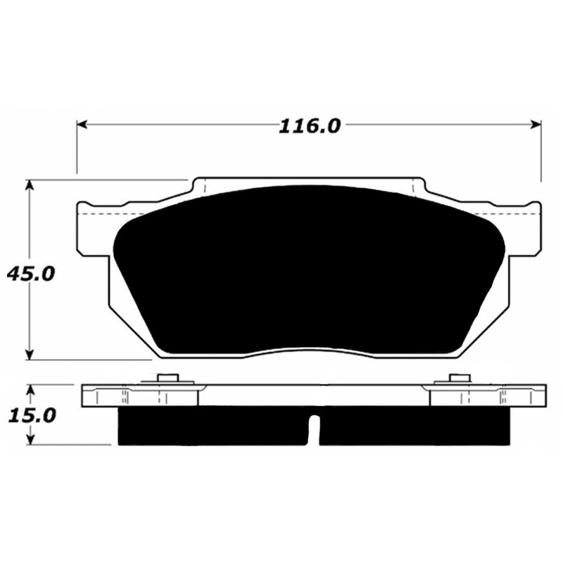 Porterfield Brake Pads for 1991 HONDA CRX HF