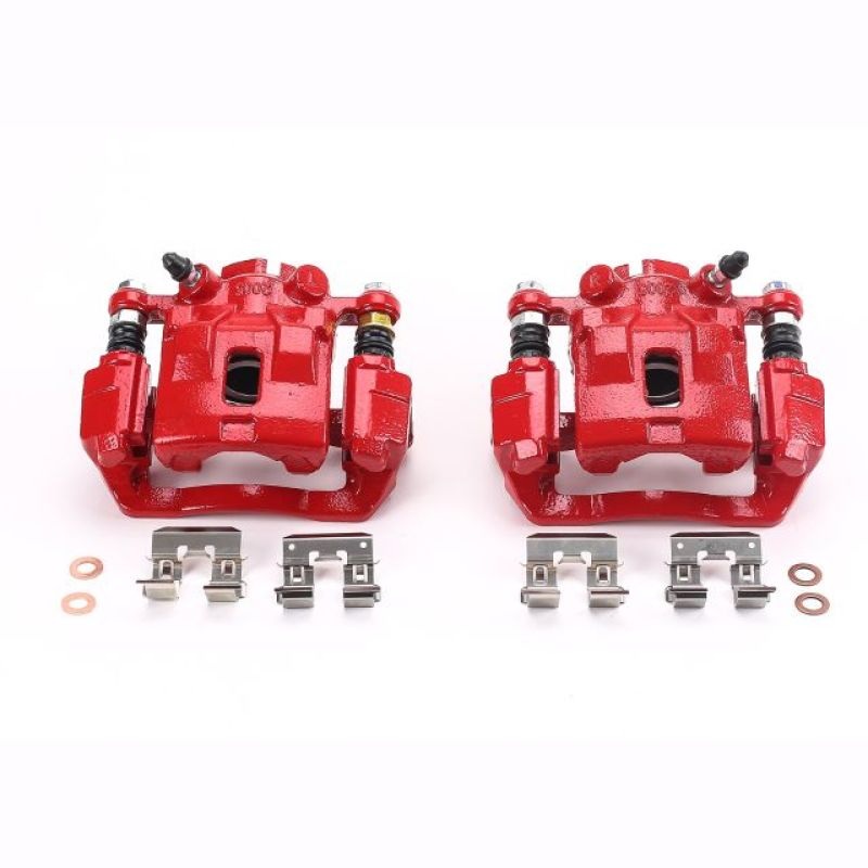 Power Stop 2005 Subaru Legacy Rear Red Calipers w/Brackets – Pair | S3216
