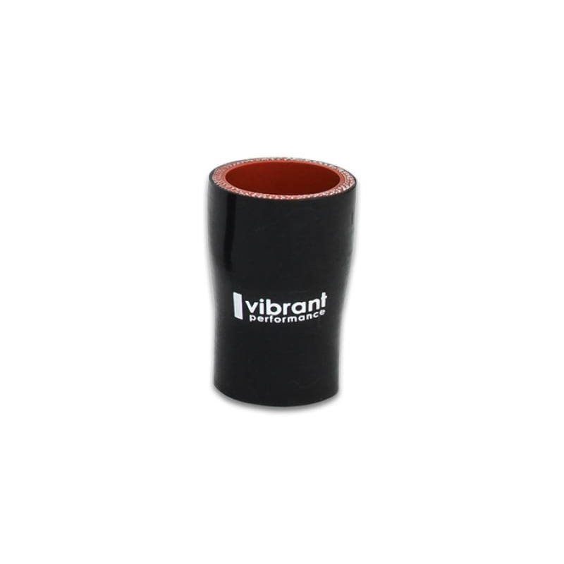 Vibrant Silicone Reducer Coupler 1.375in ID x 1.125in ID x 3.00in Long – Black