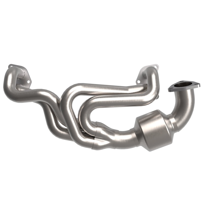 aFe Twisted Steel 304 Stainless Steel Header w/ Cat 13-19 Subaru Outback H4-2.4L