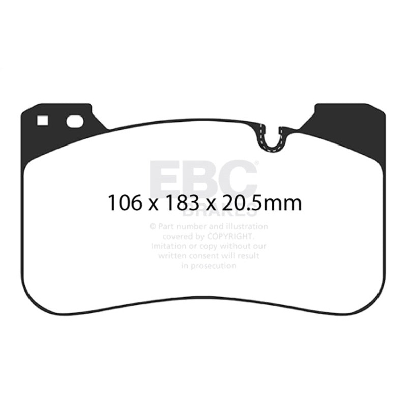 EBC 2018+ BMW M5 F90 Bluestuff Front Brake Pads