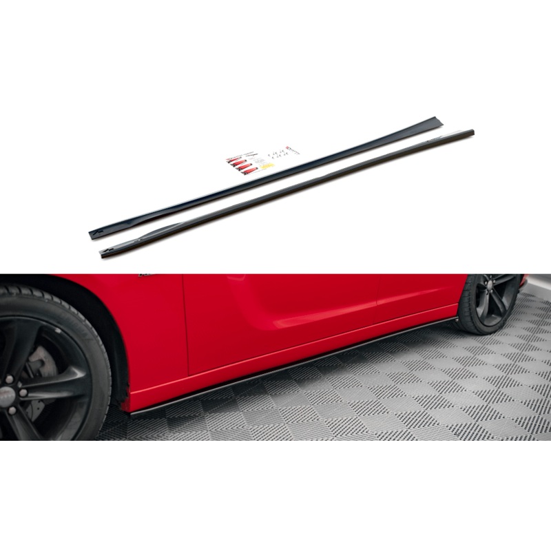 Maxton Design Side Skirts Diffusers – Dodge Charger RT Mk7 Facelift