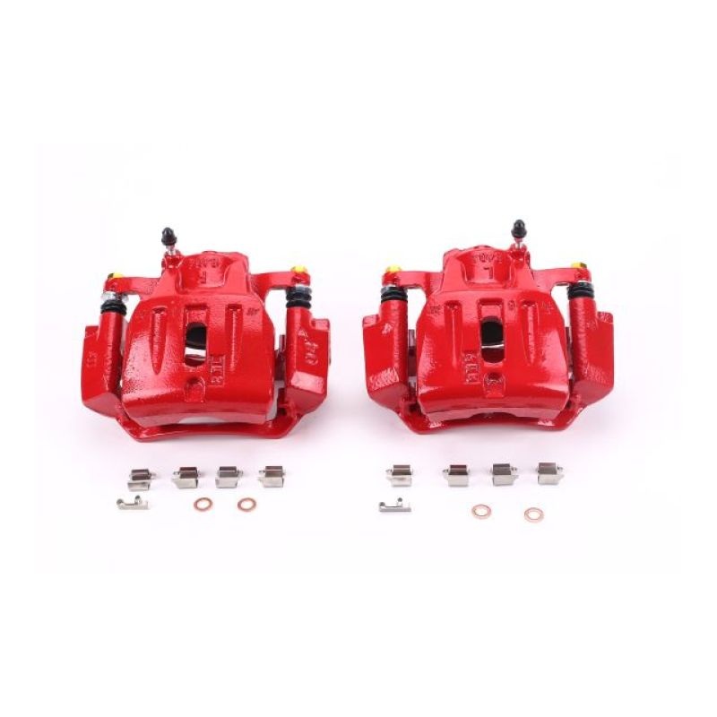 Power Stop 01-07 Toyota Highlander Front Red Calipers w/Brackets – Pair