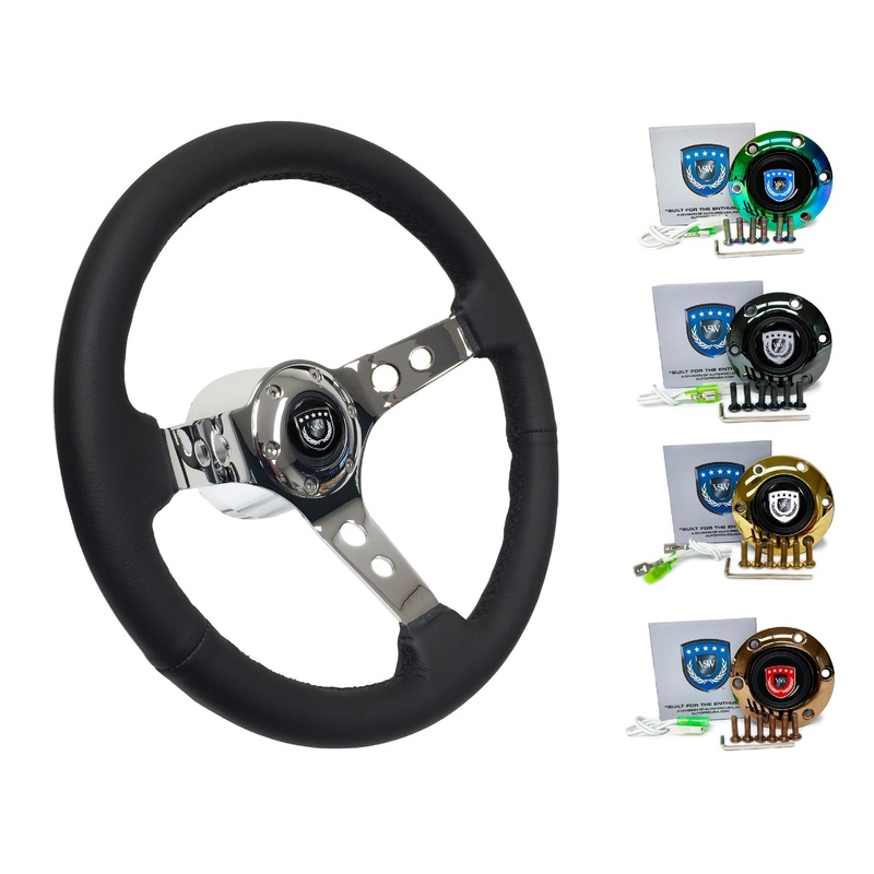2005+ Lexus GS Steering Wheel Kit | Black Leather | ST3095