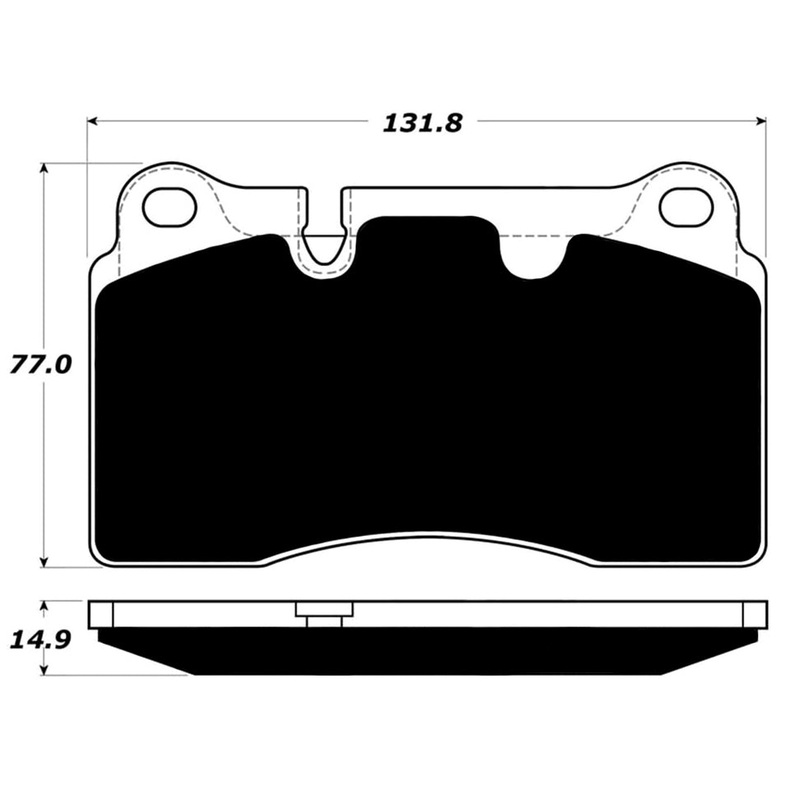 Porterfield Brake Pads for 2009 VOLKSWAGEN TOUAREG 2 V6 3.6L w/330mm Front Discs