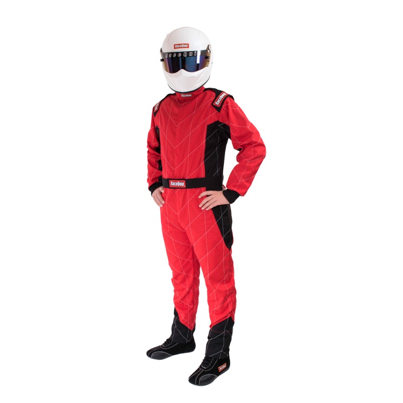 RaceQuip Red Chevron-1 Suit – SFI-1 Medium