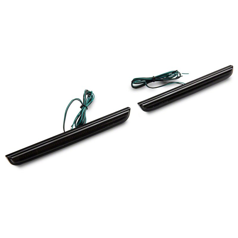 Raxiom 15-23 Dodge Challenger Axial Series LED Rear Bumper Reflector Lamps- Smoked