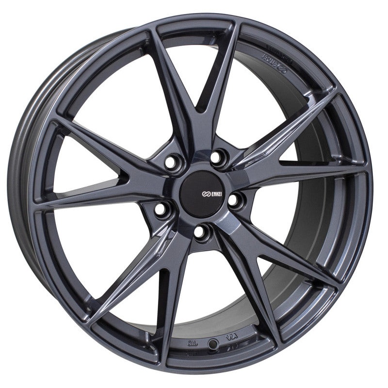 Enkei Phoenix 18×8 45mm Offset 5×114.3 72.6mm Bore Blue Gunmetal Wheel