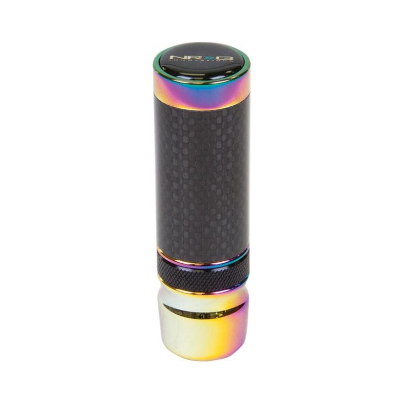 NRG Slimboy Adjustable Shift Knob (M10X1.25) Nissan / Mazda / Toyota – Carbon Fiber / Neochrome