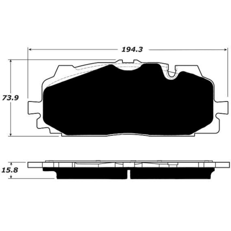 Porterfield Brake Pads for 2017 AUDI Q7 – w/375mm Front Discs