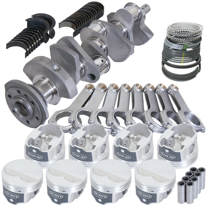 Eagle Chevy LT1 350 1Pc 3.480in Crank 5.700in H-Beam -3.7cc 4.040in Pistons Rotating Assembly