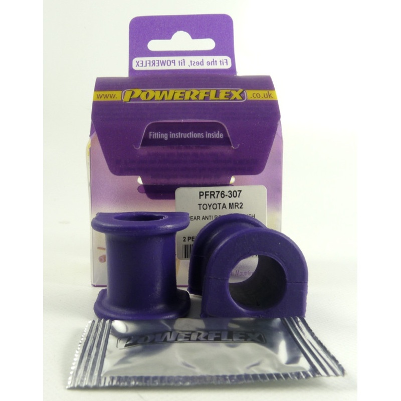 Powerflex Rear Anti Roll Bar Bush 20mm Toyota MR2 Gen2 SW20 (1989 – 1999)MR2 SW20 REV 2 to 5 (1991 – 1999) BLACK