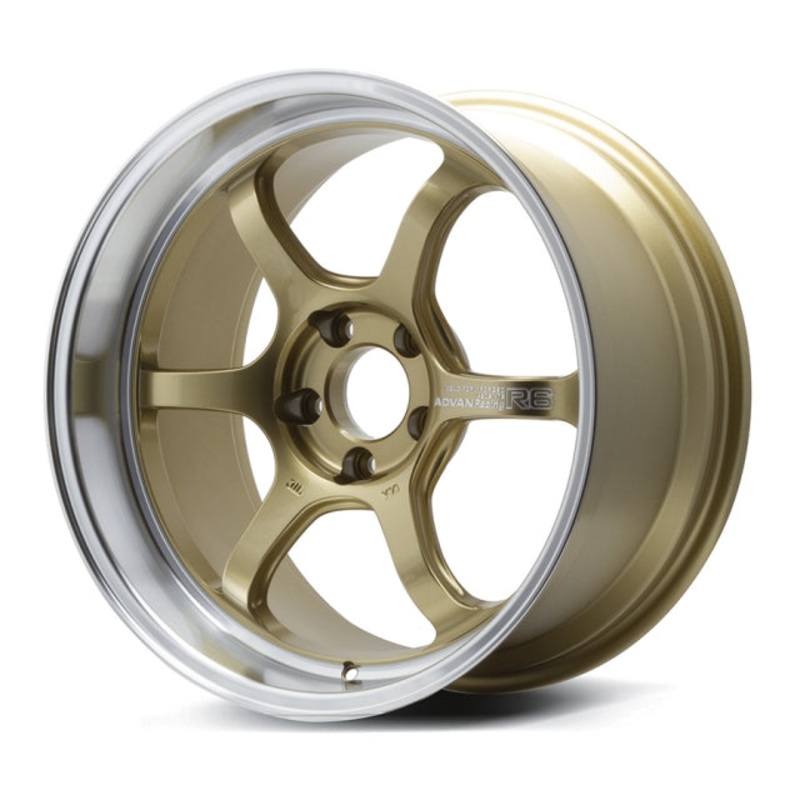 Advan Racing R6 Wheel – 18×9.5 +12 | 5×114.3 | Machining & Racing Brass Gold