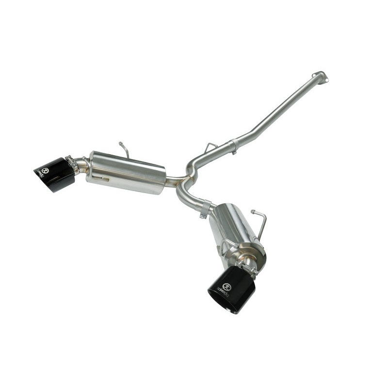 aFe Takeda Exhaust Axle-Back 13-15 Scion FRS / Subaru BRZ 304SS Black Dual Tips Exhaust