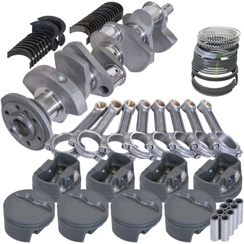 Eagle Chevy 350 3.500in Crank 6.000in I-Beam Rods -5cc Flat Top 4.030in Pistons Rotating Assembly