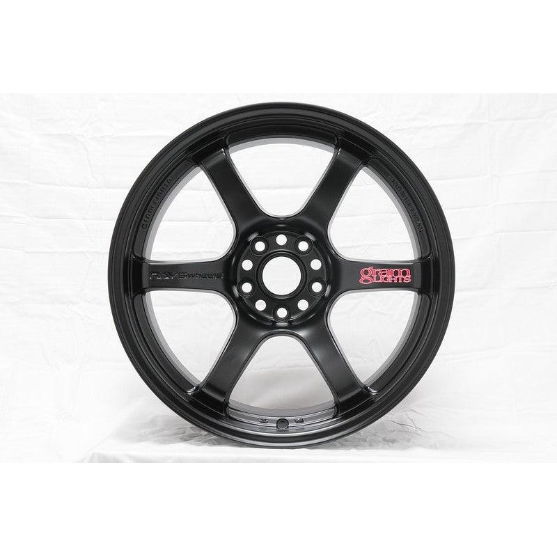 Gram Lights 57DR 19×9.5 +35 5-114.3 Semi Gloss Black Wheel